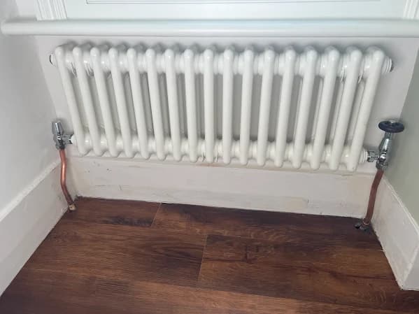Radiator fitting and central heating work