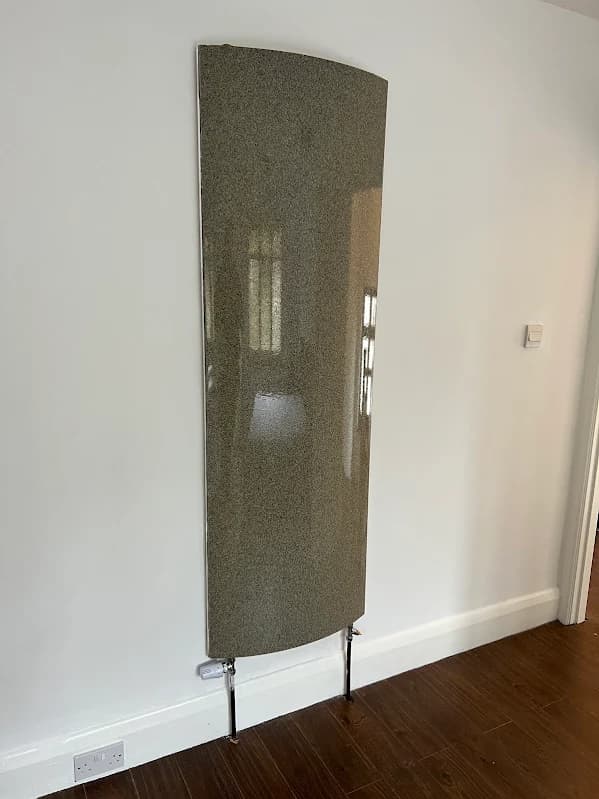 Designer radiator panel installation