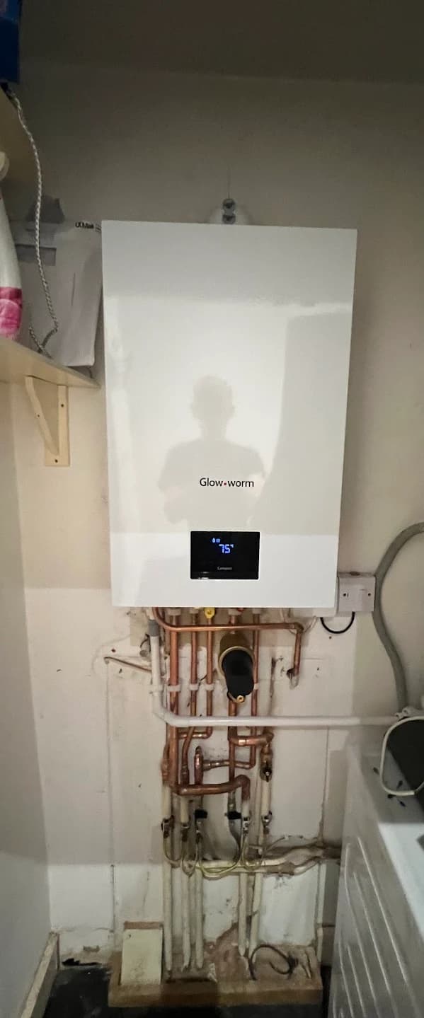 Radiator installation in living room