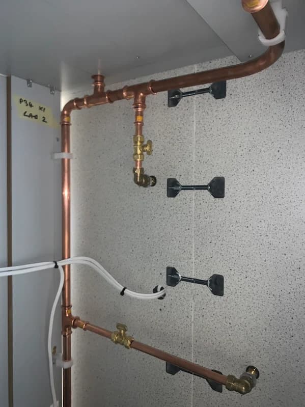 Professional plumbing craftsmanship on display