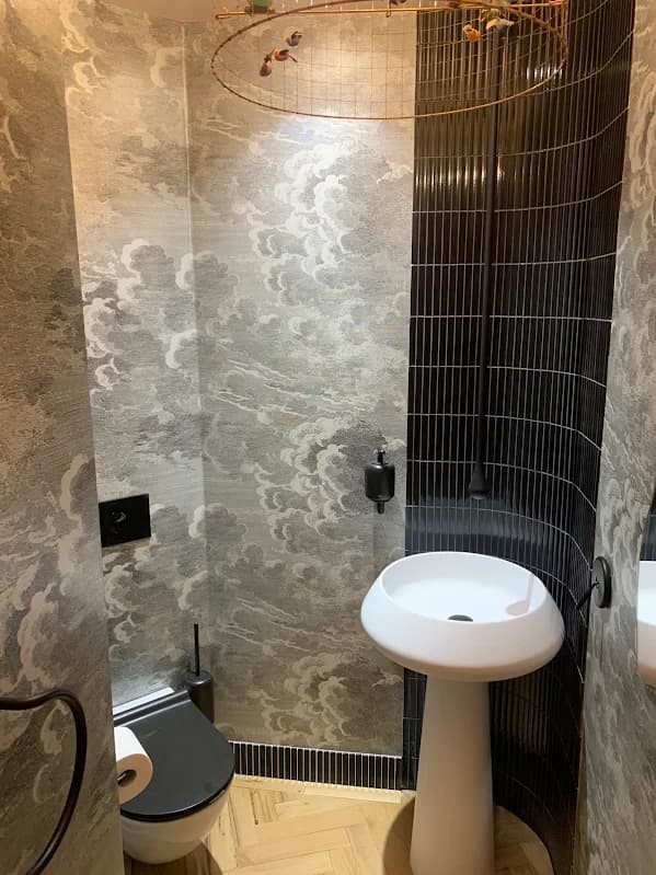Completed plumbing project by James Plumbing & Heating