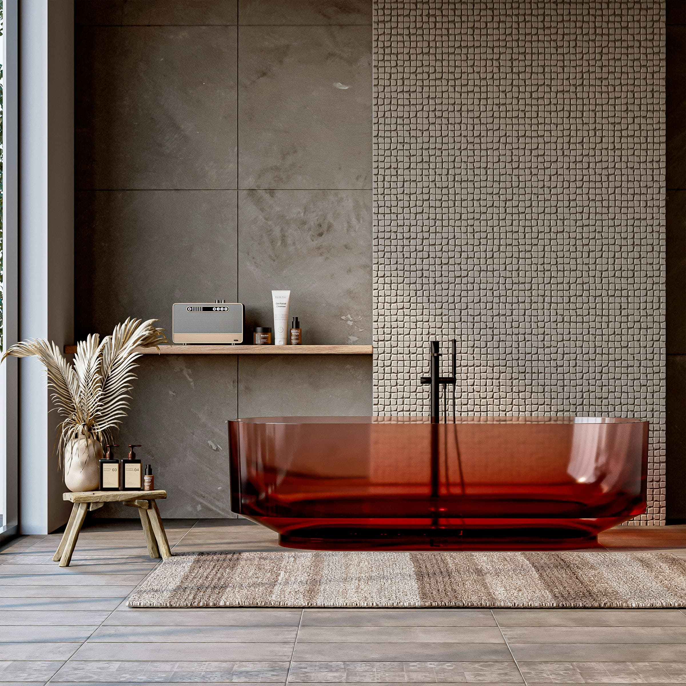 Modern bathroom with professional plumbing installation